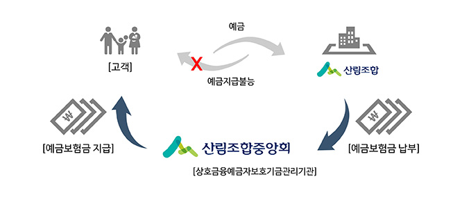 ¿¹±ÝÀÚº¸È£Á¦µµÀÇ ±¸Á¶ - »ê¸²Á¶ÇÕÀÌ °í°´¿¡ ¿¹±ÝÁö±ÞºÒ´ÉÀ϶§ ¿¹±Ýº¸Çè·á³³ºÎÇÑ ¿¹±ÝÀÚº¸È£±â±ÝÀ» ÅëÇØ ¿¹±Ý´ëÁö±ÞÀÌ ÀÌ·ç¾îÁý´Ï´Ù.